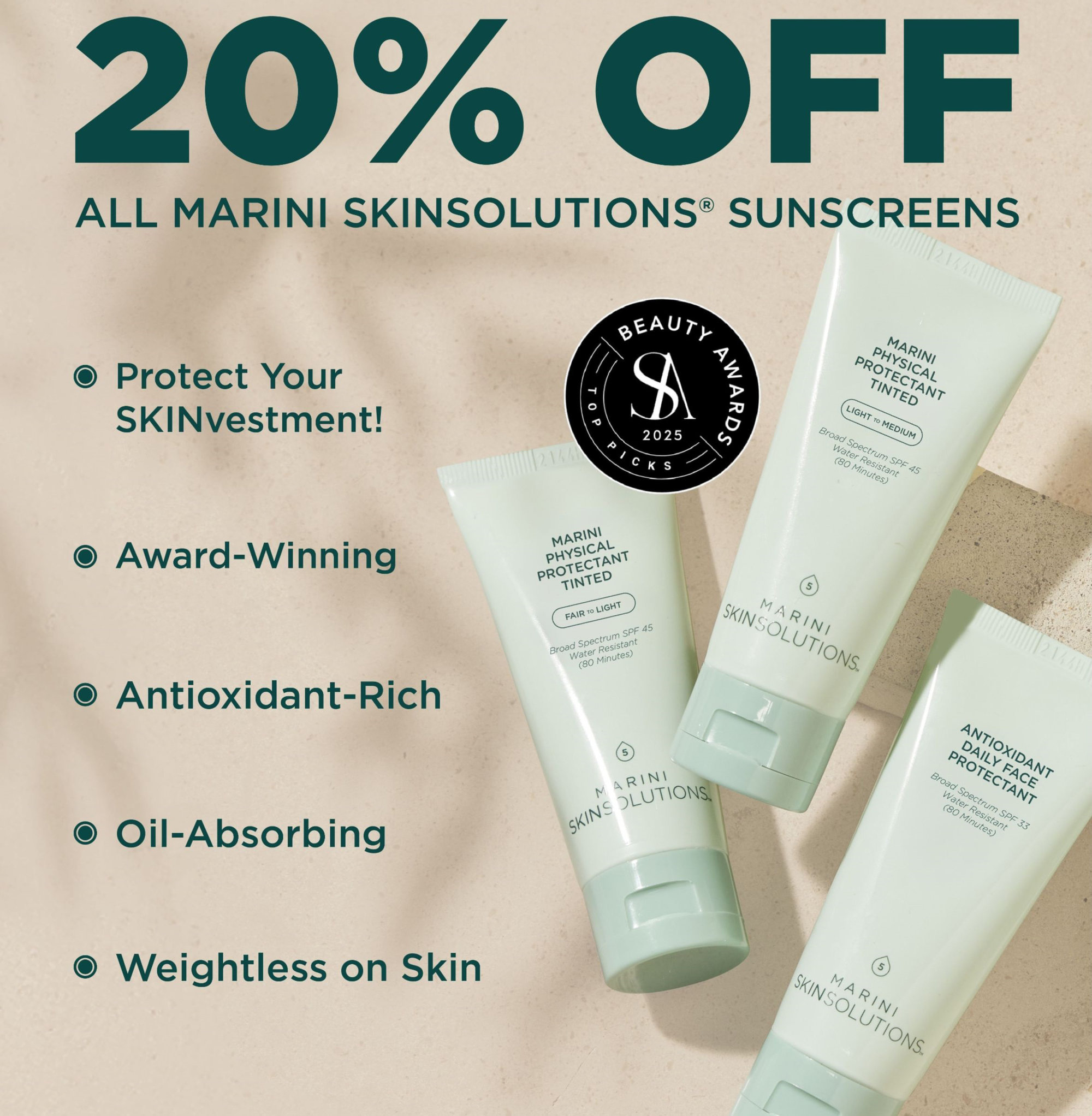 Marini Skin Soloutions spf's
