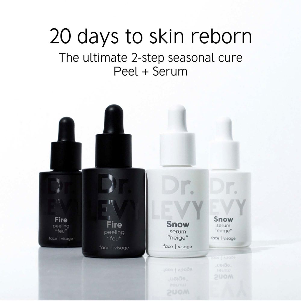 Dr Levy Fire & Snow Peel & Serum 20 day protocol